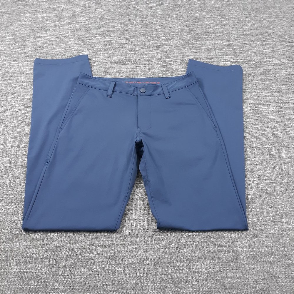 RHONE Chino Pants Mens Size 28 x 32 Flat Front Commuter Travel Modern Navy